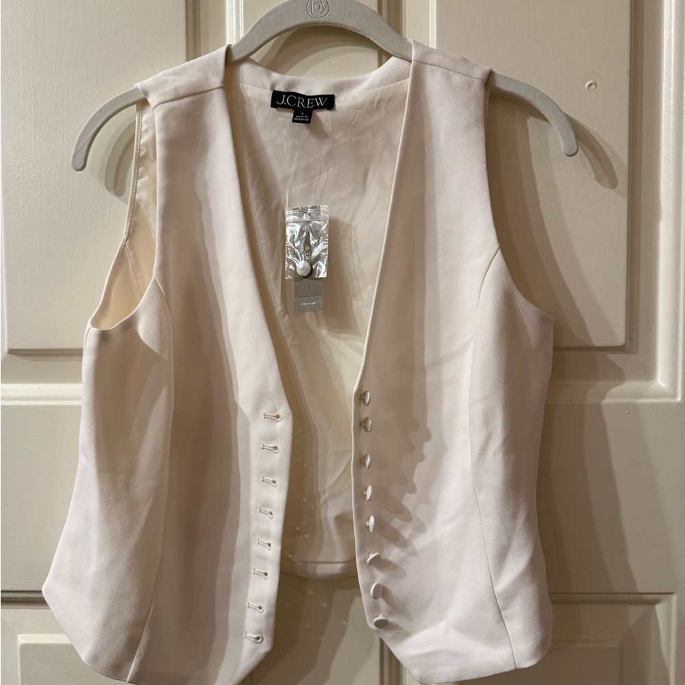 J. Crew Women's Ivory Vest